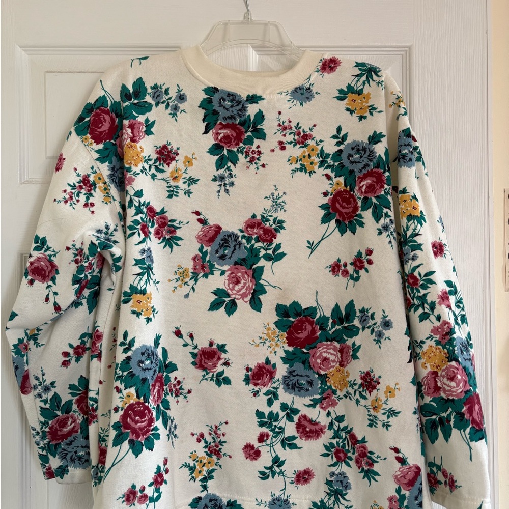 Floral Print Sweater